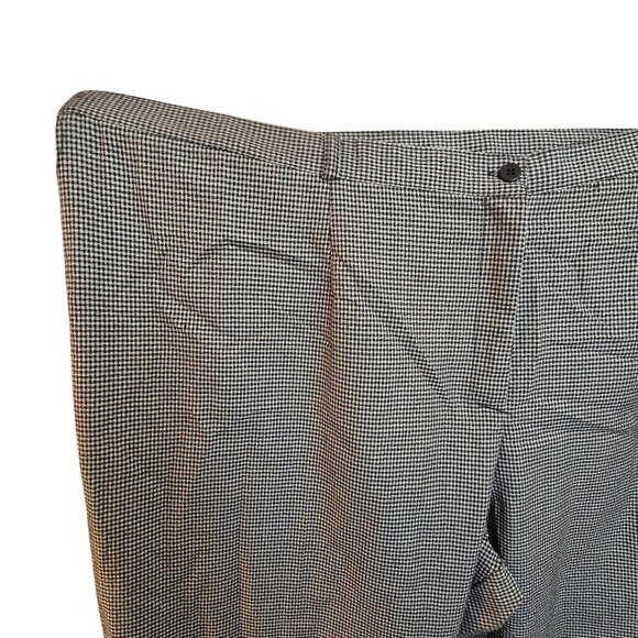 Jms Pants Just My Size Womens Plus Houndstooth Size 30 Black Cream Plaid JJ3857 - Picture 6 of 8